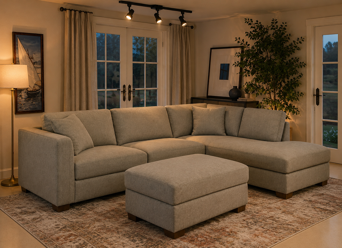 Walsen 3-Piece Sectional with Ottoman