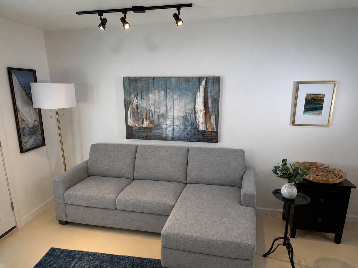 Cameron Sofa Chaise in Gray