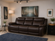 Harvey Leather Power Sofa