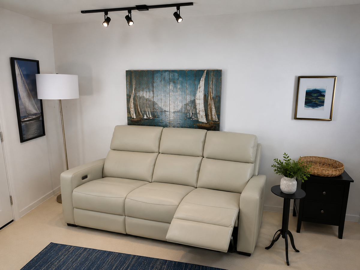 Kramer Leather Power Sofa