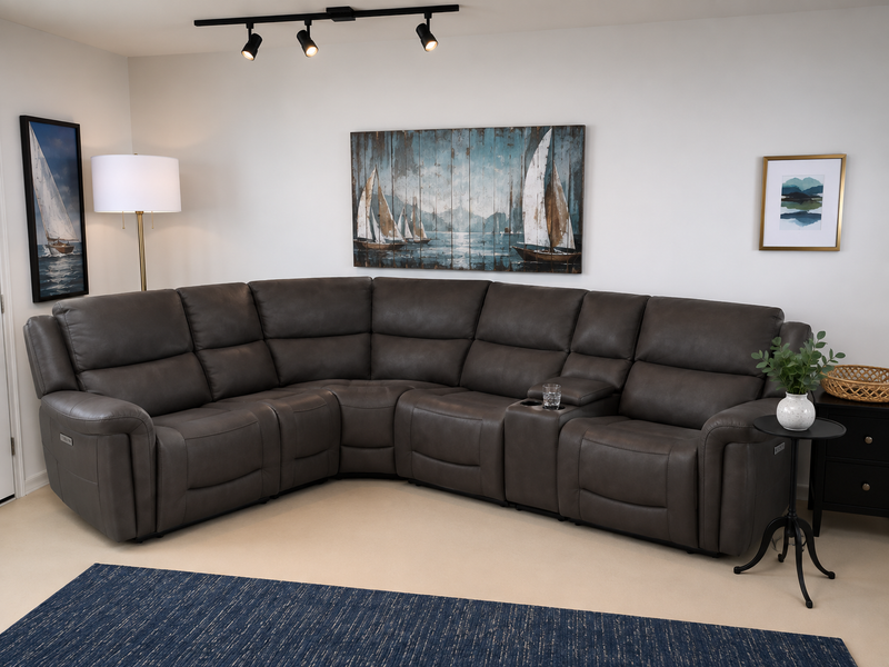 Carlin Fabric Power Sectional